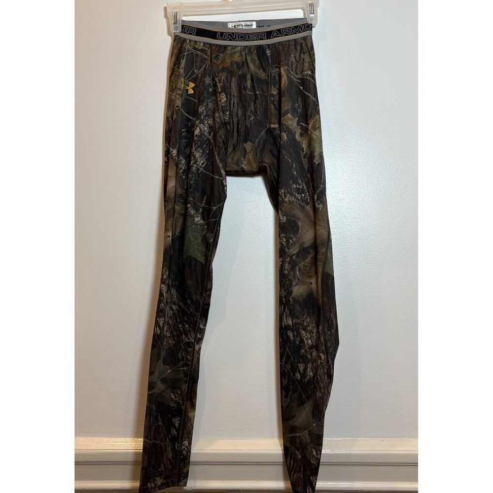 Under‎ Armour Mens Mossy Oak Camo Compression Leggings Base Layer Pants Small